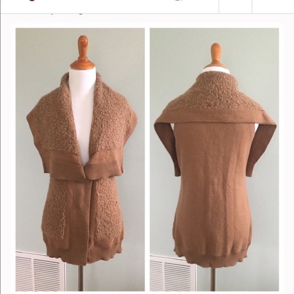 Leifsdottir Camel Wool Silk Vest
